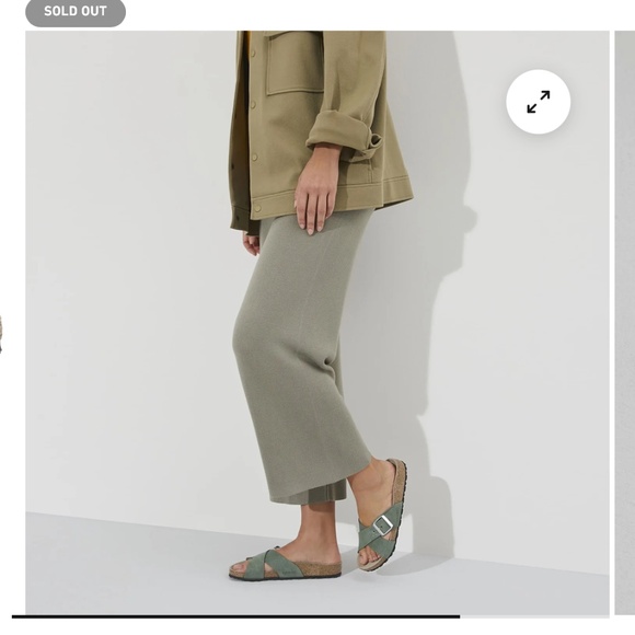 Birkenstock Siena Suede Leather Green Thyme sparkle Like New EU 37 / US 6.5 - 7 - Picture 15 of 16